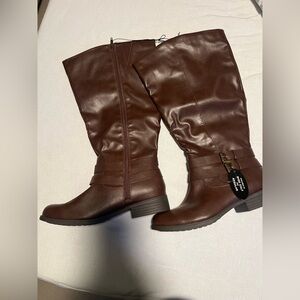 Style & Co. Rich Brown Over the Knee Boots